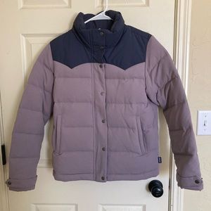 Patagonia womens Bivy puffer jacket purple Sz Small